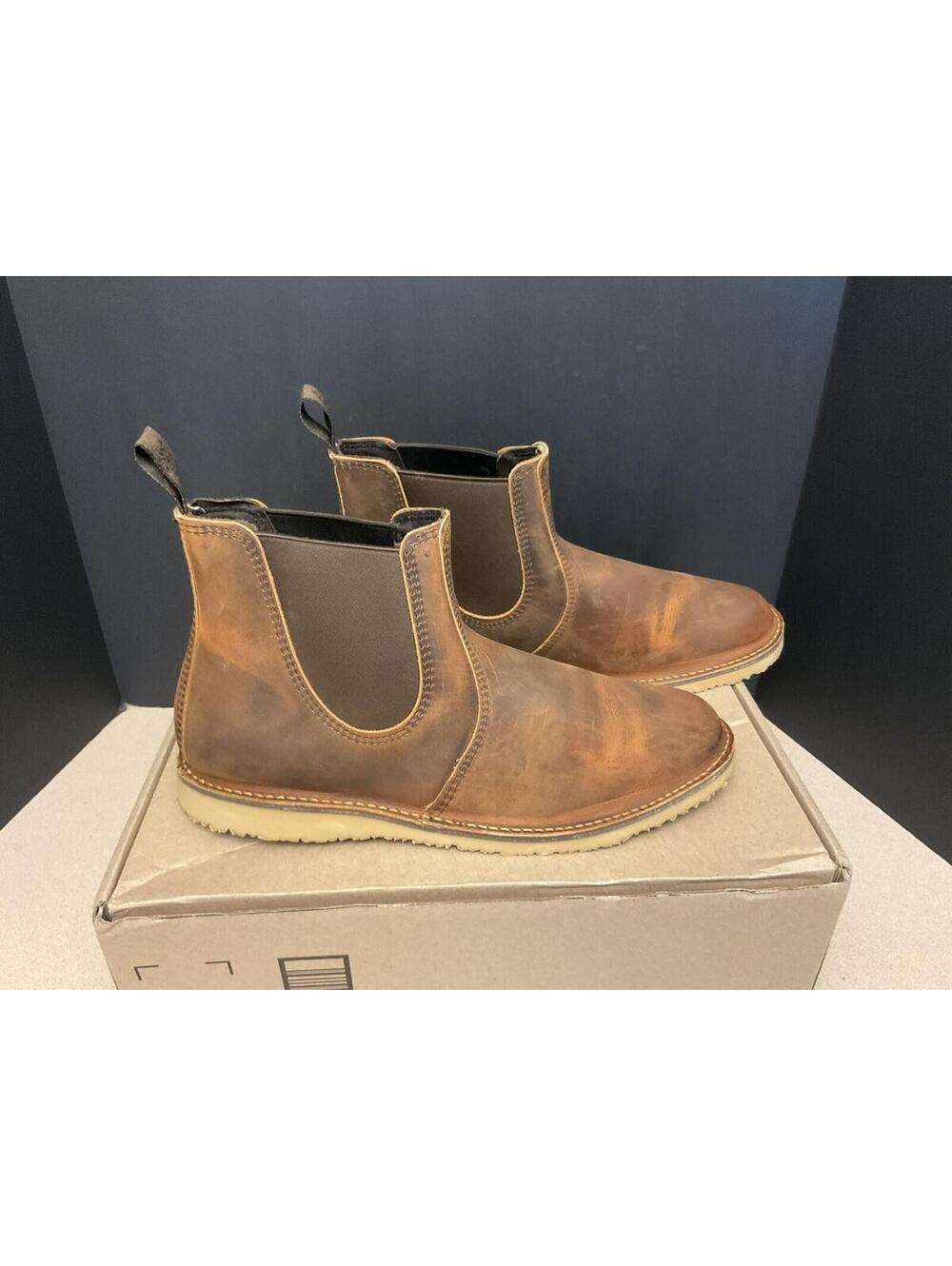 New! Mens Red Wing Heritage Weekender Chelsea 3311 Copper Leather Boots. Size 13